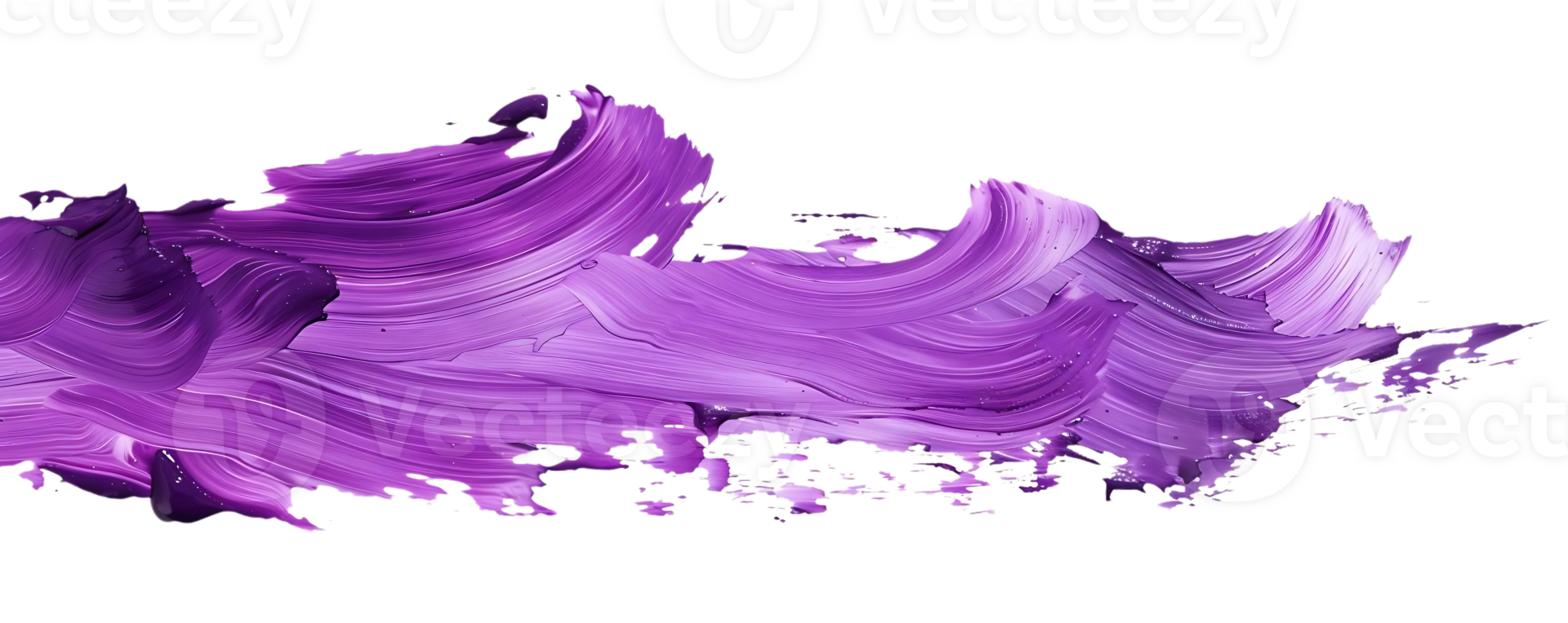 Abstract Purple Paint Stroke with a Transparent Background for Digital Design and Creative Projects png