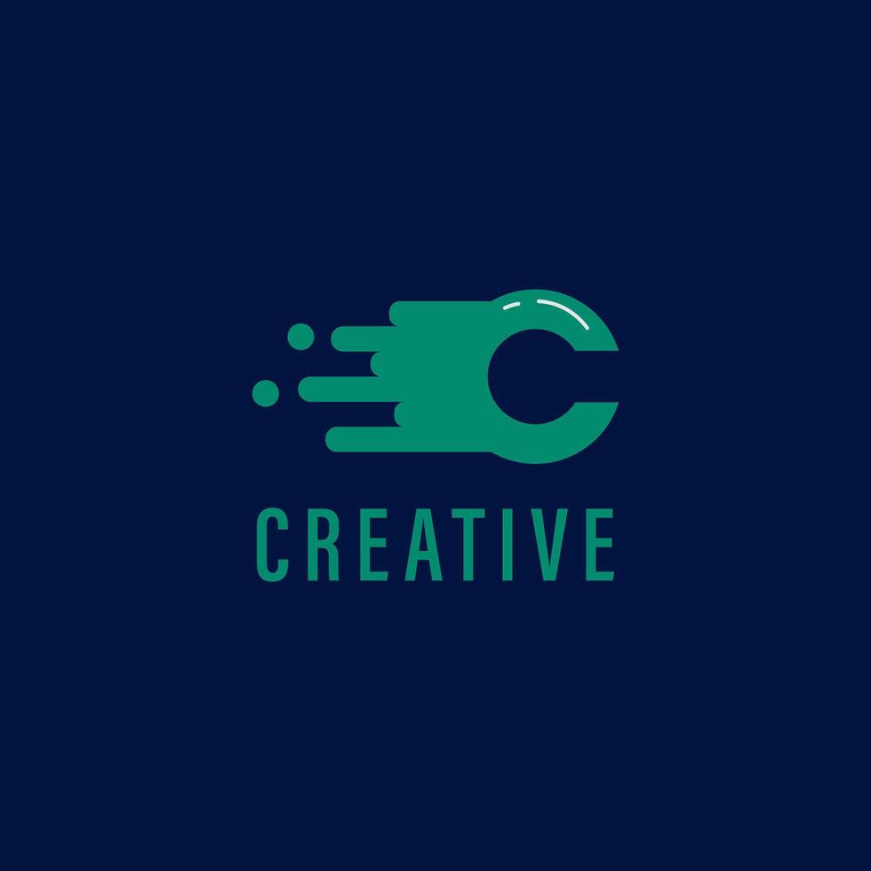 Creative letter C logo design vector
