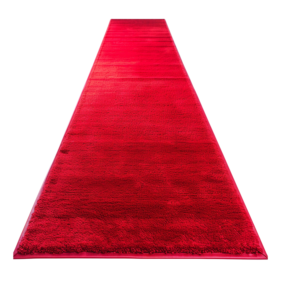A red carpet isolated on transparent background png