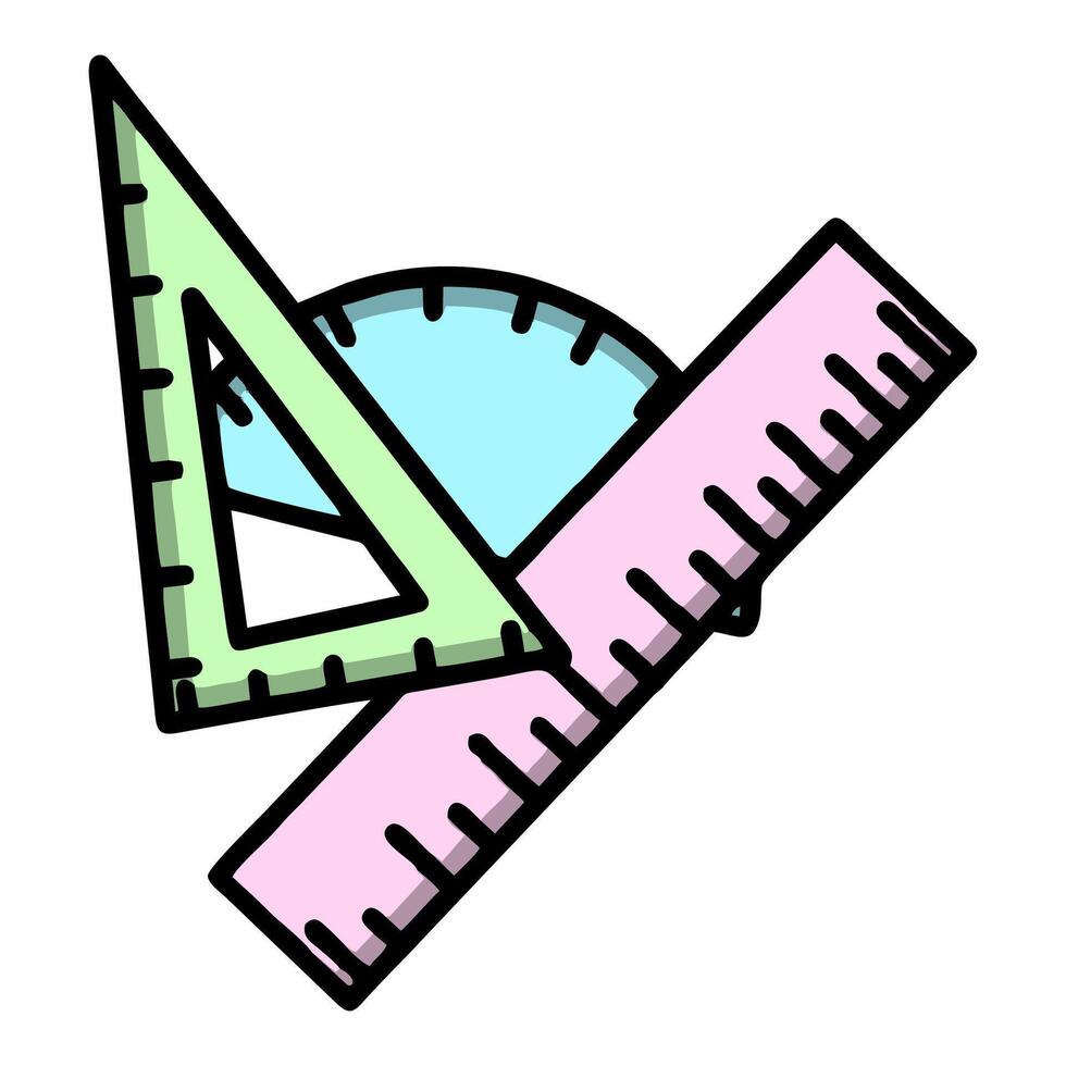 ruler to outline vectors
