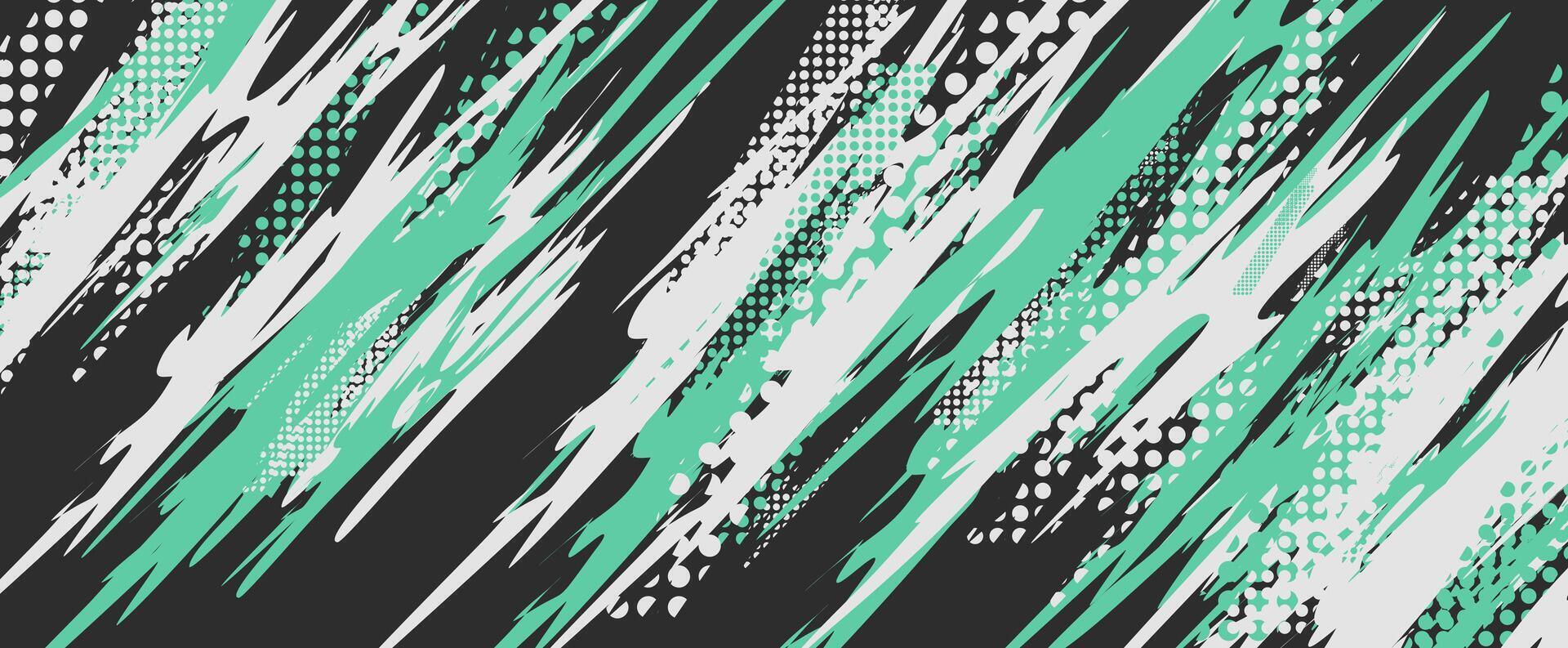 abstract background with green and white lines vector