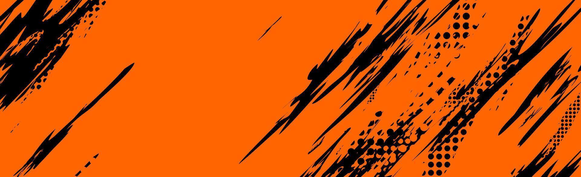 a black and orange background vector