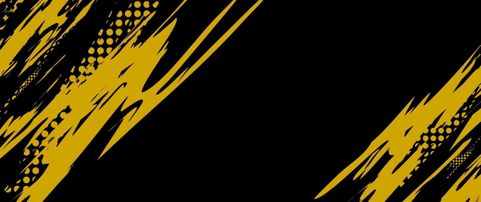a black and gold background with a black and white stripe vector