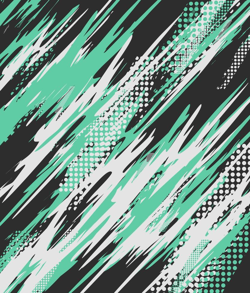 abstract grunge background with green and white lines vector