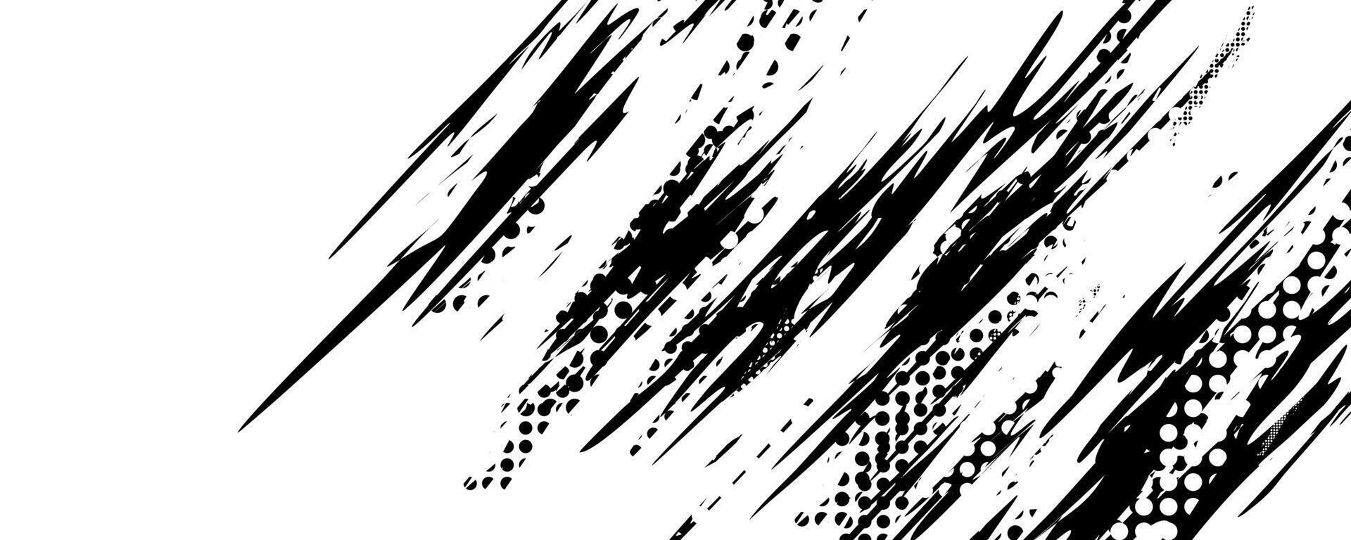 a black and white drawing of a line with a few dots vector