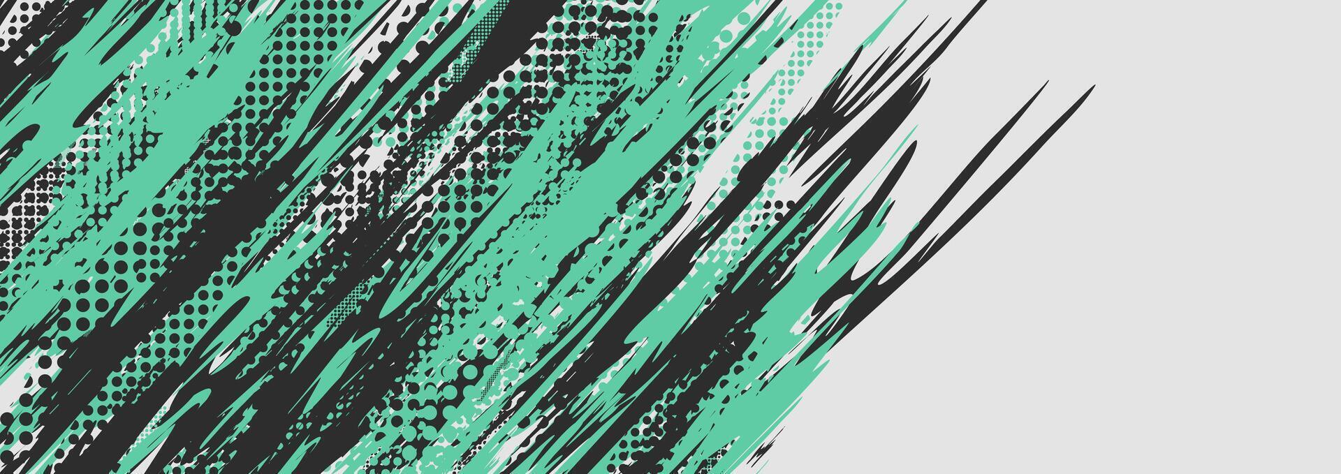 abstract green and black lines on a white background vector