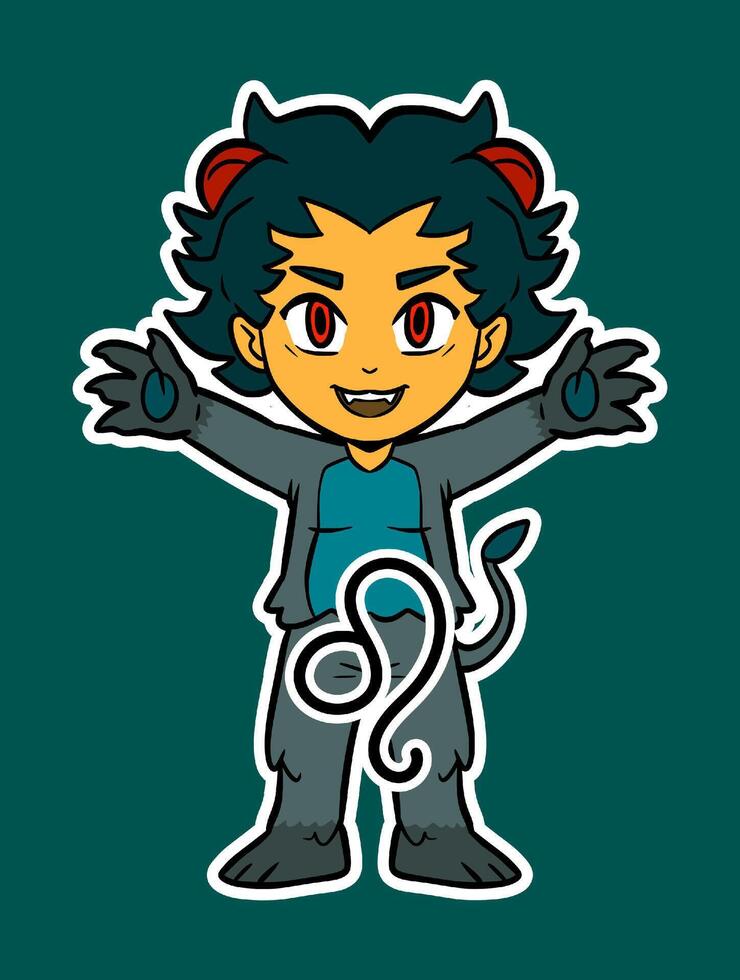 Illustration of Kid Wearing Horoscope Costume vector