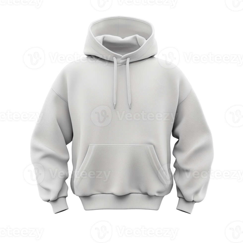 Gray hooded sweatshirt on a plain background png