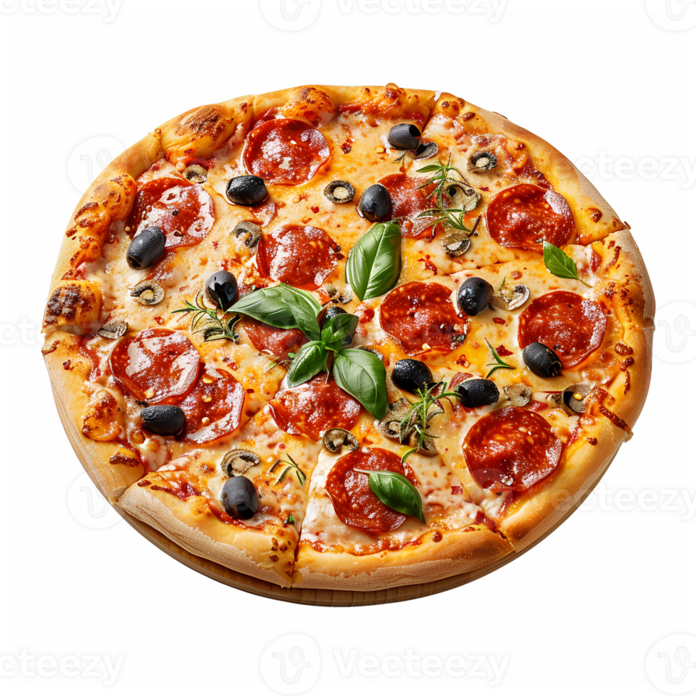 pizza isolated on transparent background png