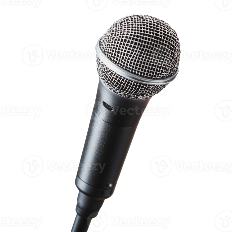 Microphone on stage during a performance png