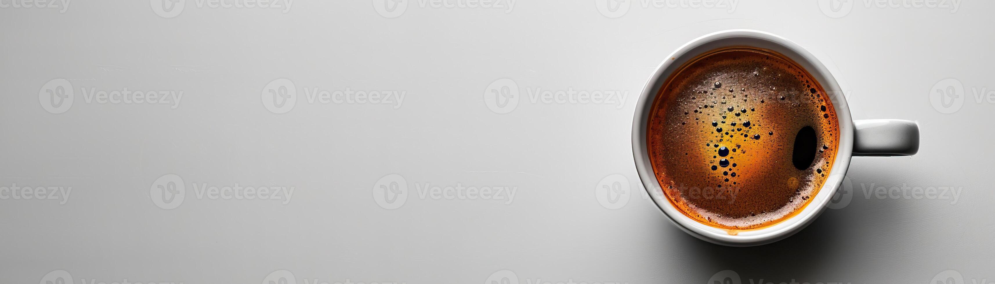 A cup of coffee on a white background. photo