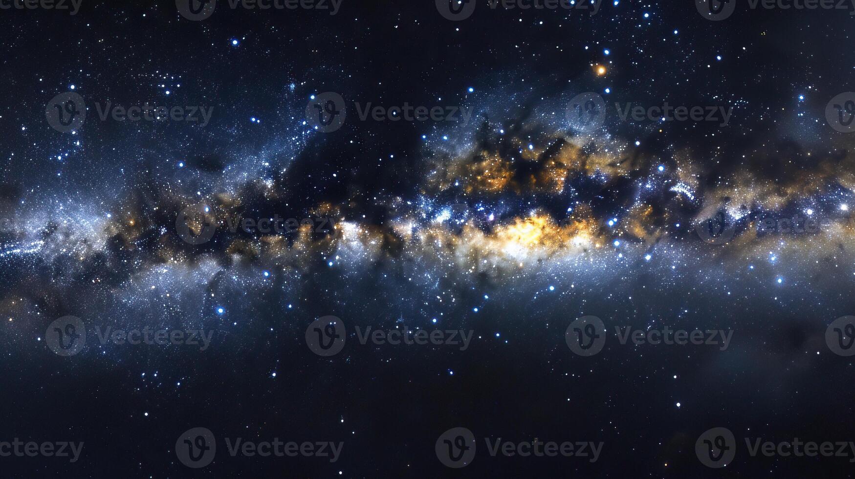 Stunning image of the Milky Way galaxy showcasing a vast expanse of stars and cosmic dust in a captivating night sky view. photo