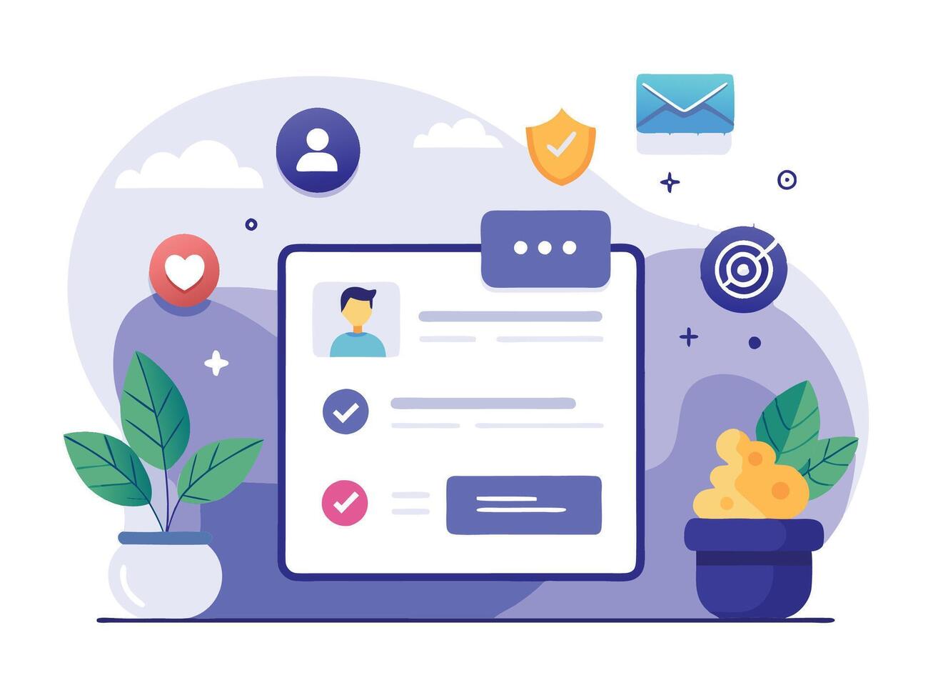 Wireframe- Sign Up and Log In UI Elements vector