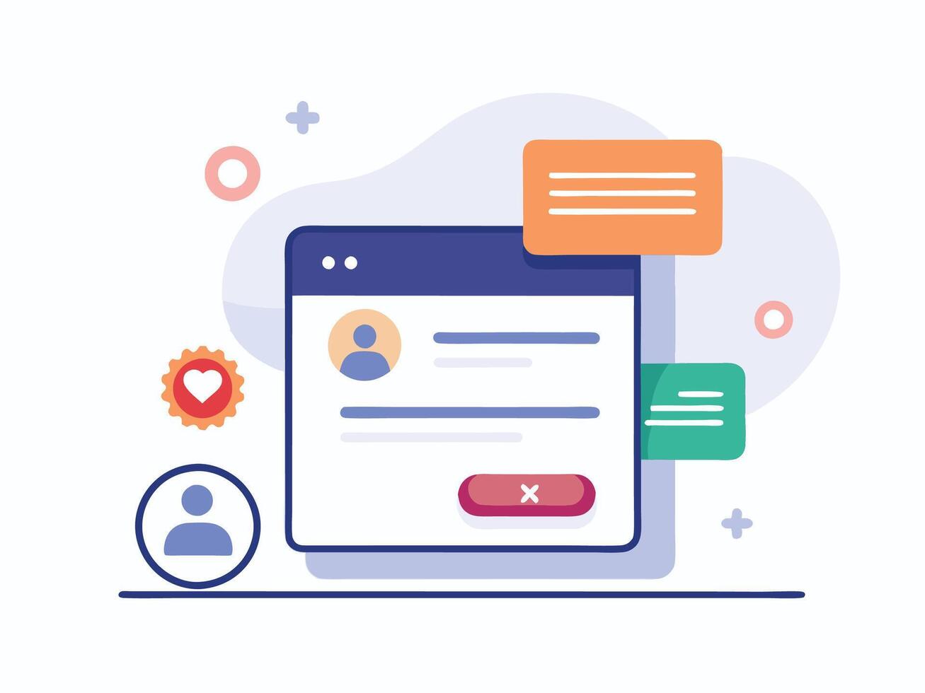 Sign Up and Log In Interaction Blueprint vector