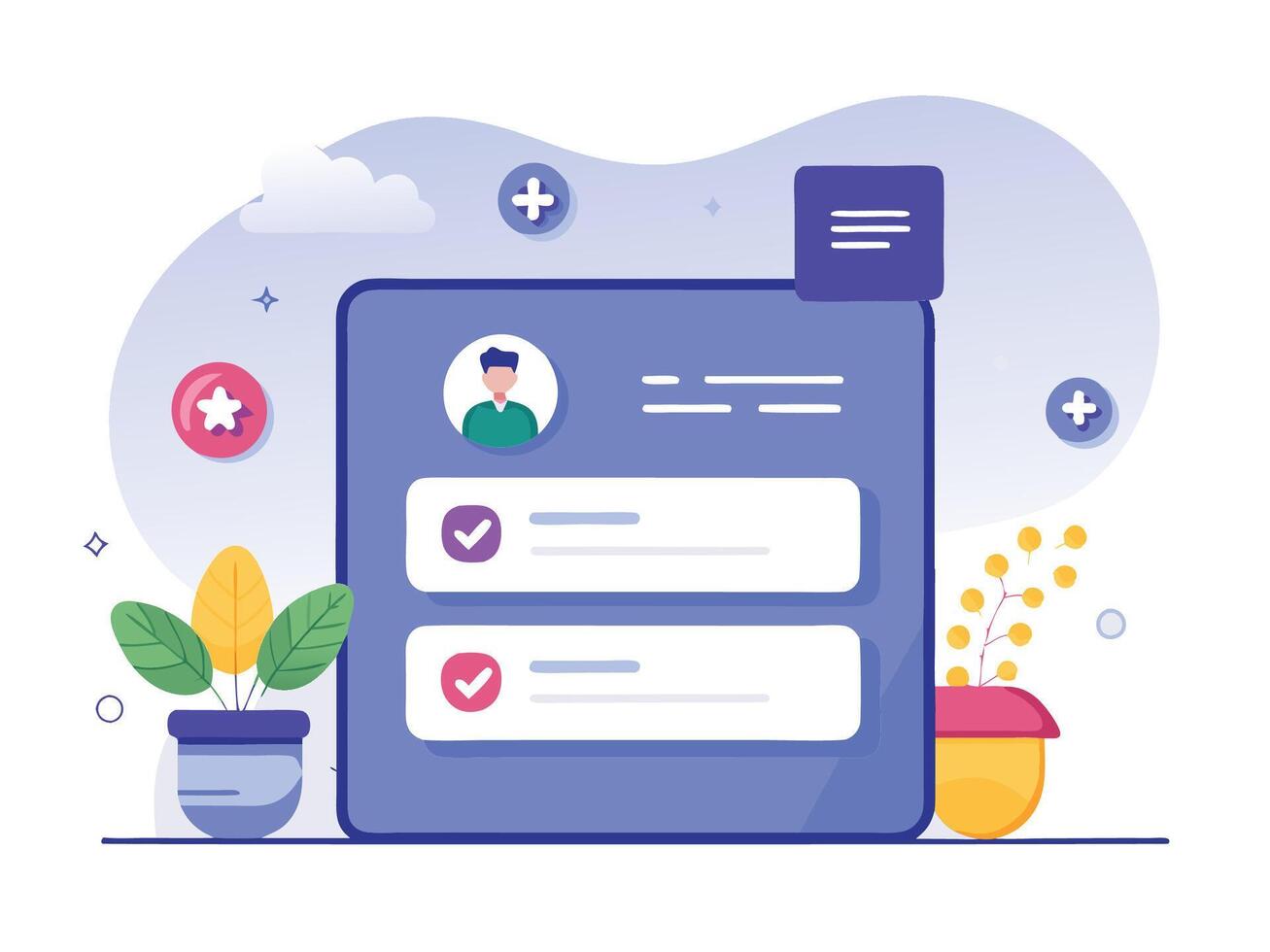 Deconstructing Sign Up and Log In vector