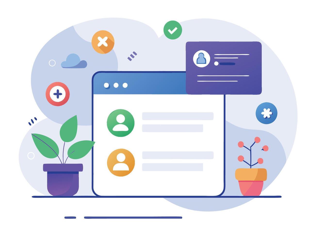Essential Sign Up and Log In UI Elements vector