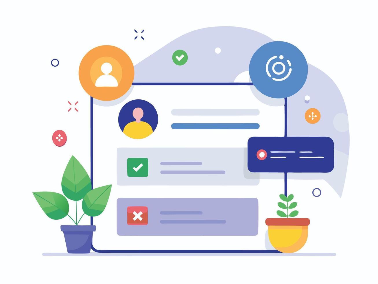 Visualizing Sign Up and Log In Interaction vector