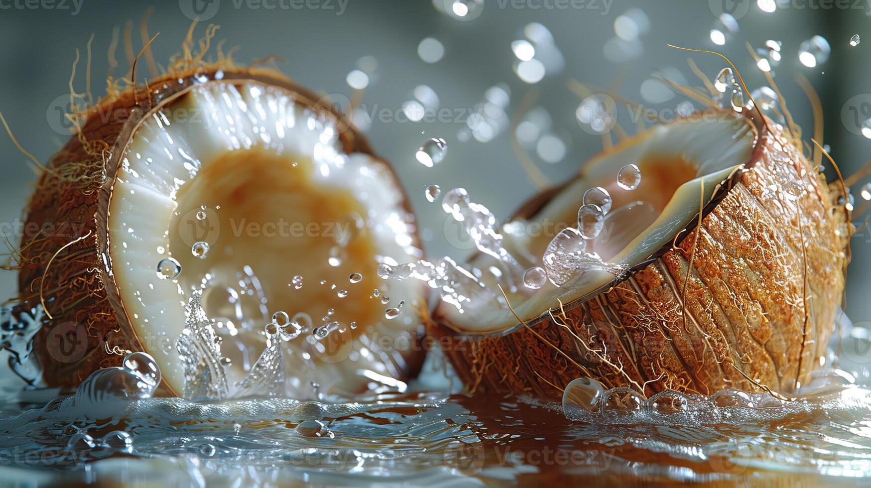 Coconut water is refreshing and delicious. It is a natural source of electrolytes and minerals, making it a perfect drink. photo