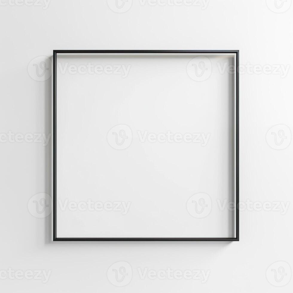 A black square frame on a white background. photo