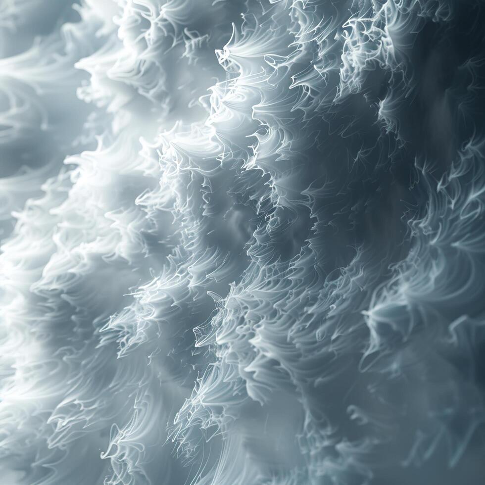 Abstract white texture resembling delicate cloud formations. Soft, ethereal, and surreal design for artistic background applications. photo