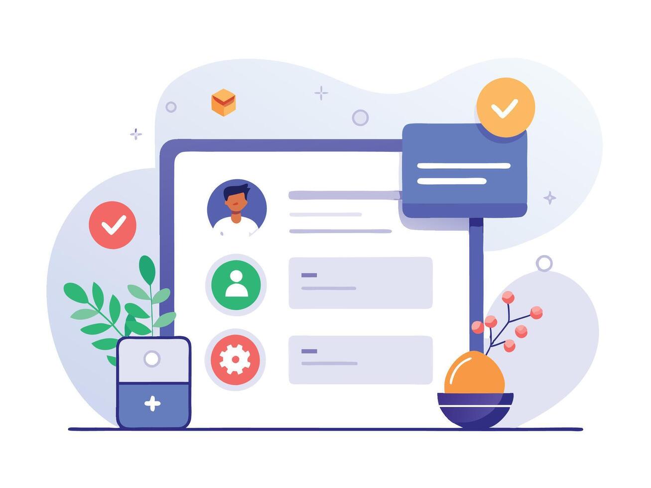 Wireframe- Sign Up, Log In Interaction vector