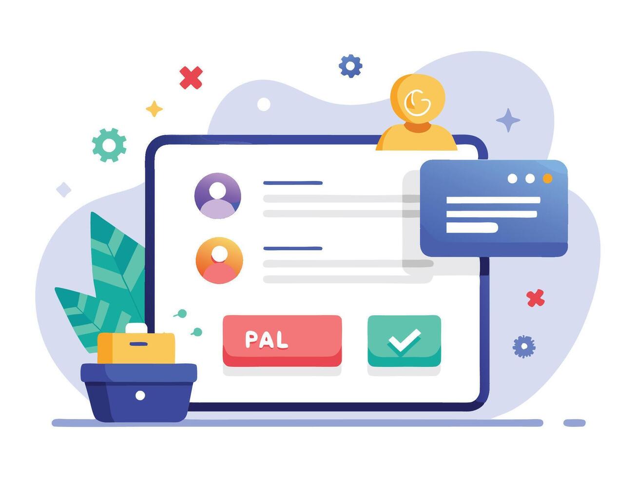 User Flow Wireframe- Sign In and Up vector