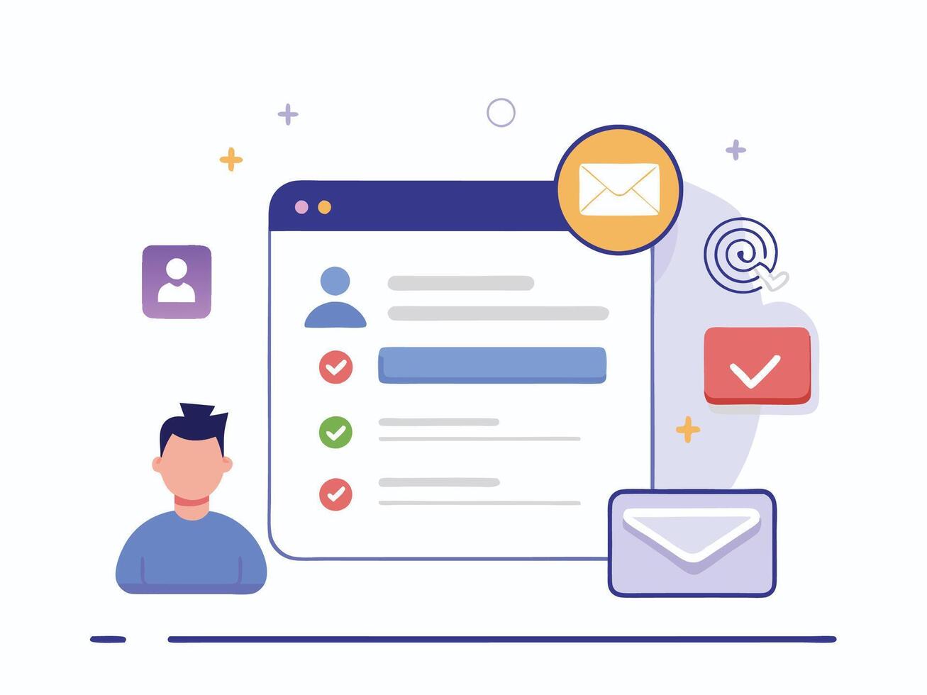 Essential Sign Up and Log In UI Elements vector