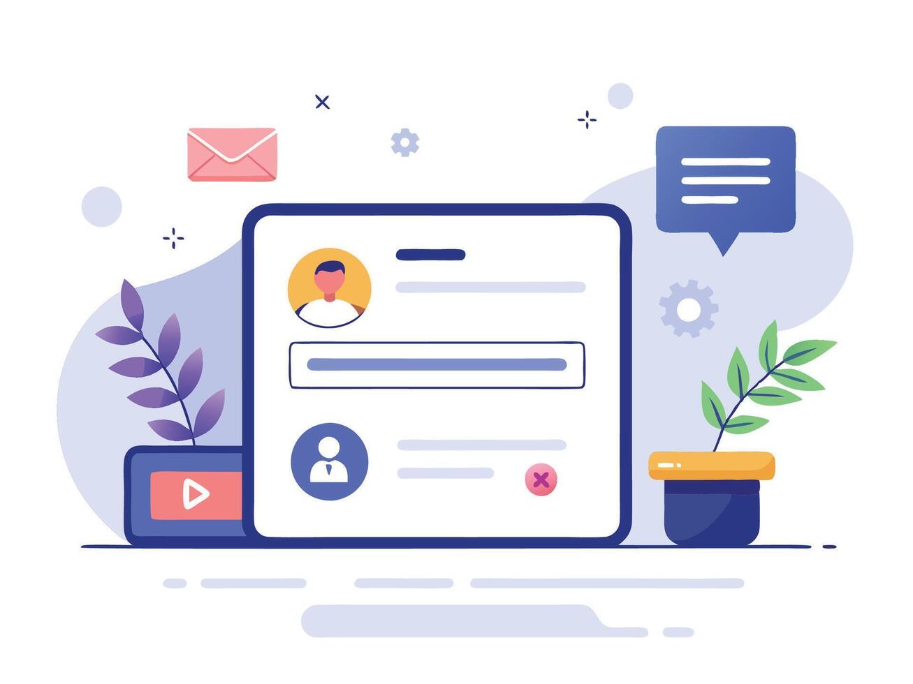 Deconstructing Sign Up and Log In vector