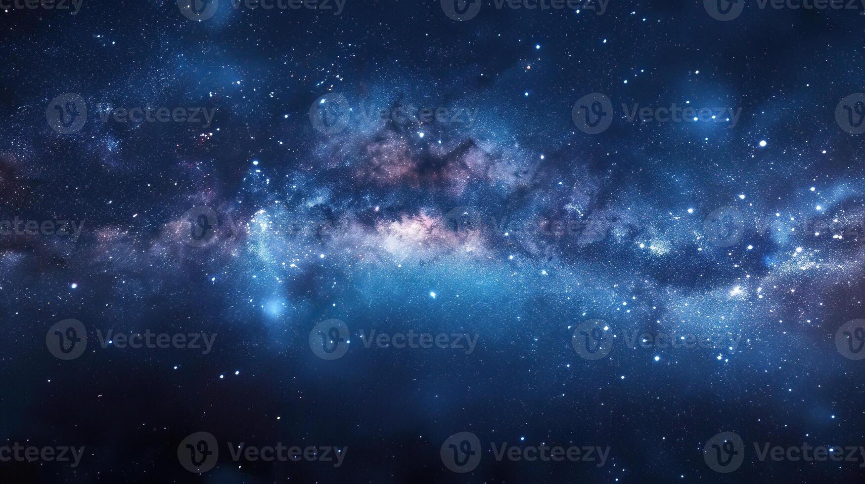 Stunning view of the Milky Way galaxy with countless stars and cosmic clouds creating a mesmerizing and vast celestial display in the night sky. photo