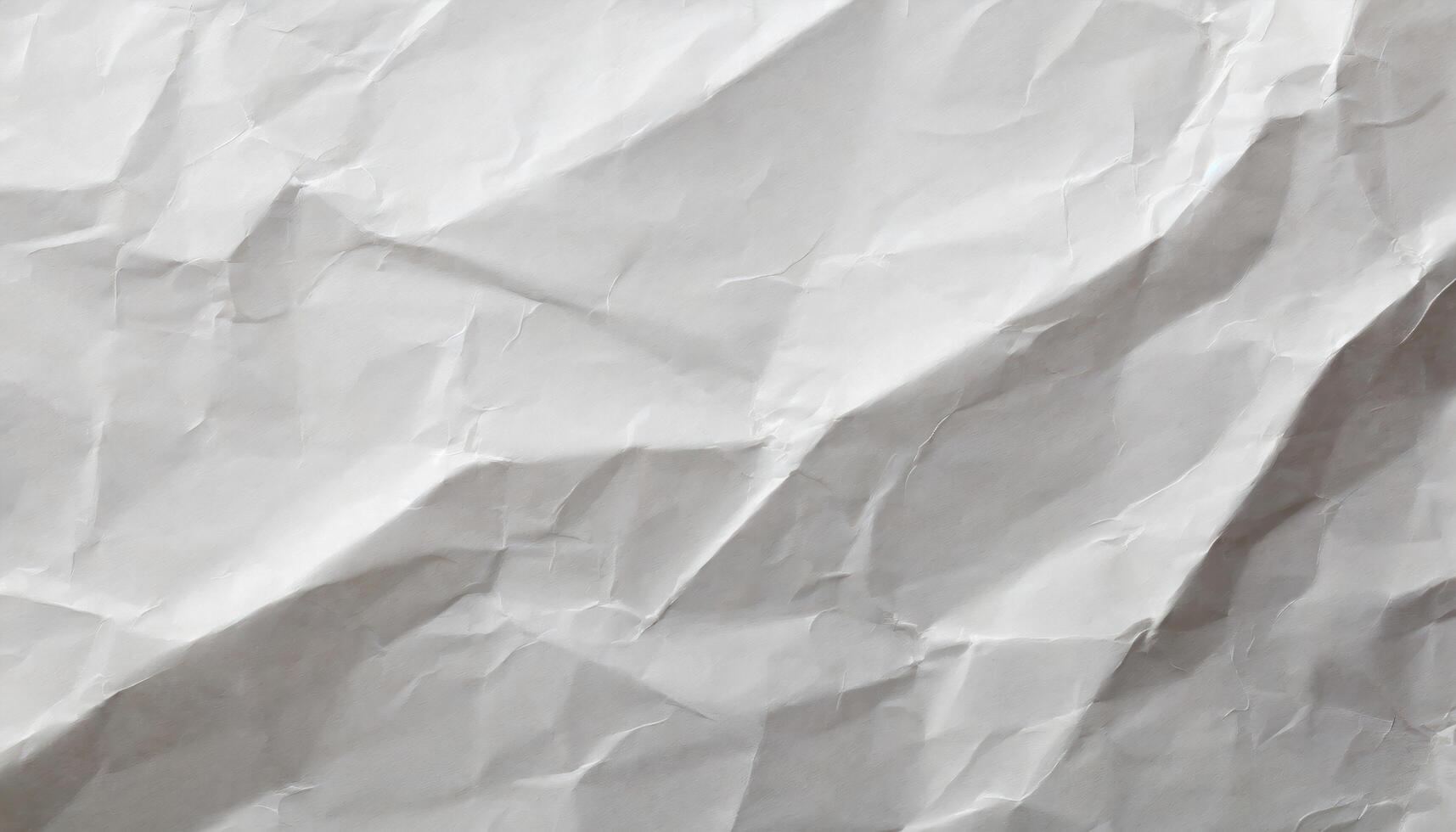 A detailed background of crumpled white paper, perfect for design projects, presentations, and texture overlays. photo