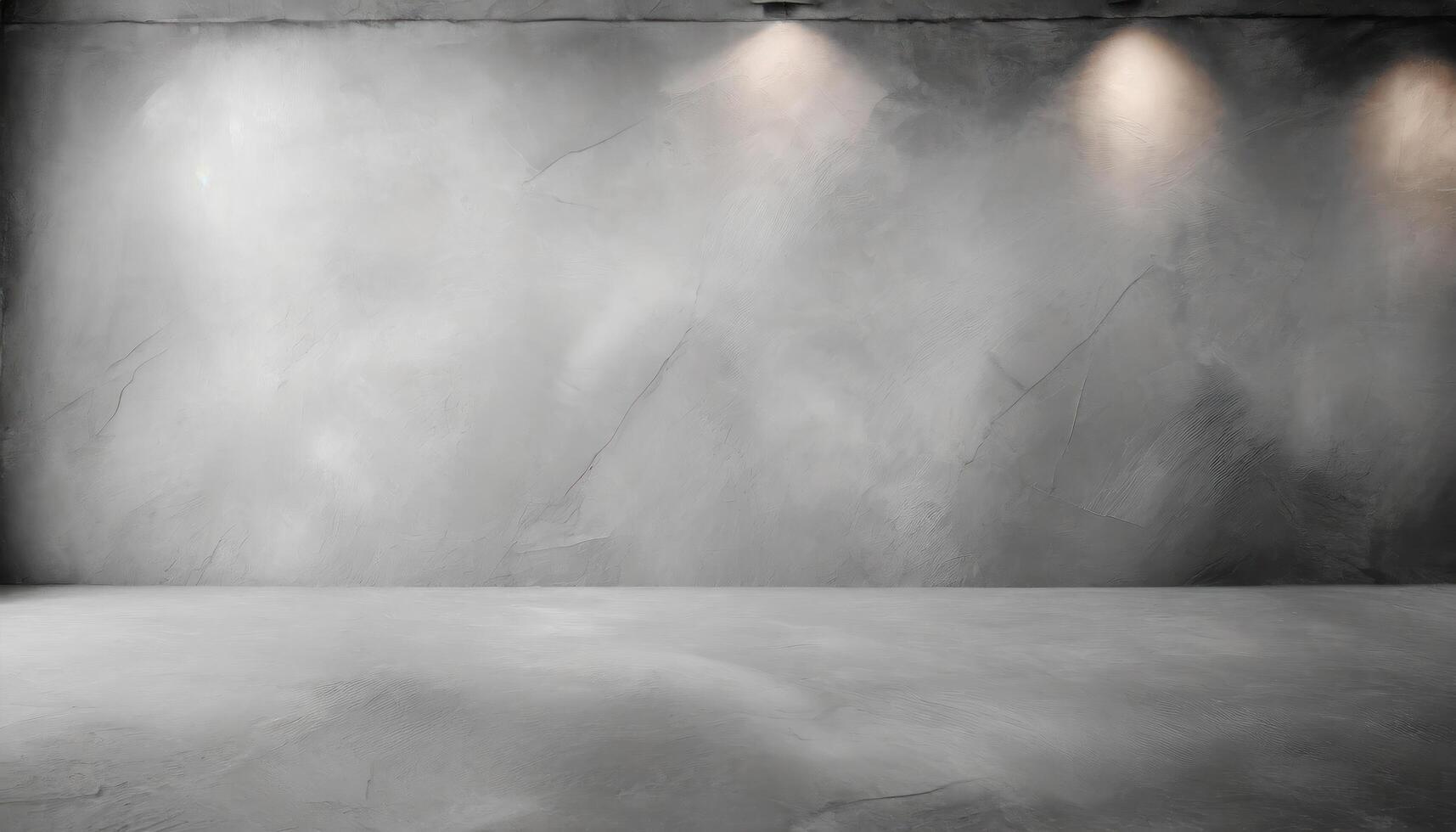 A minimalist background featuring a smooth gray concrete wall with subtle textures, perfect for modern design projects and presentations. photo