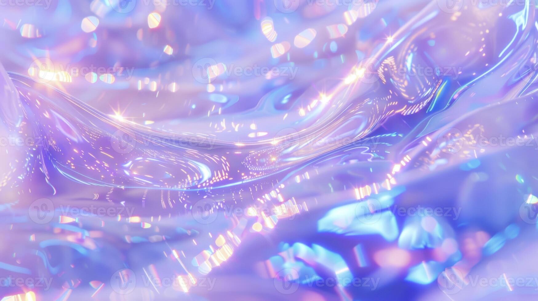 Abstract holographic background with iridescent colors. Soft pastel hues and fluid shapes on a dreamy backdrop. Concept of futuristic design photo