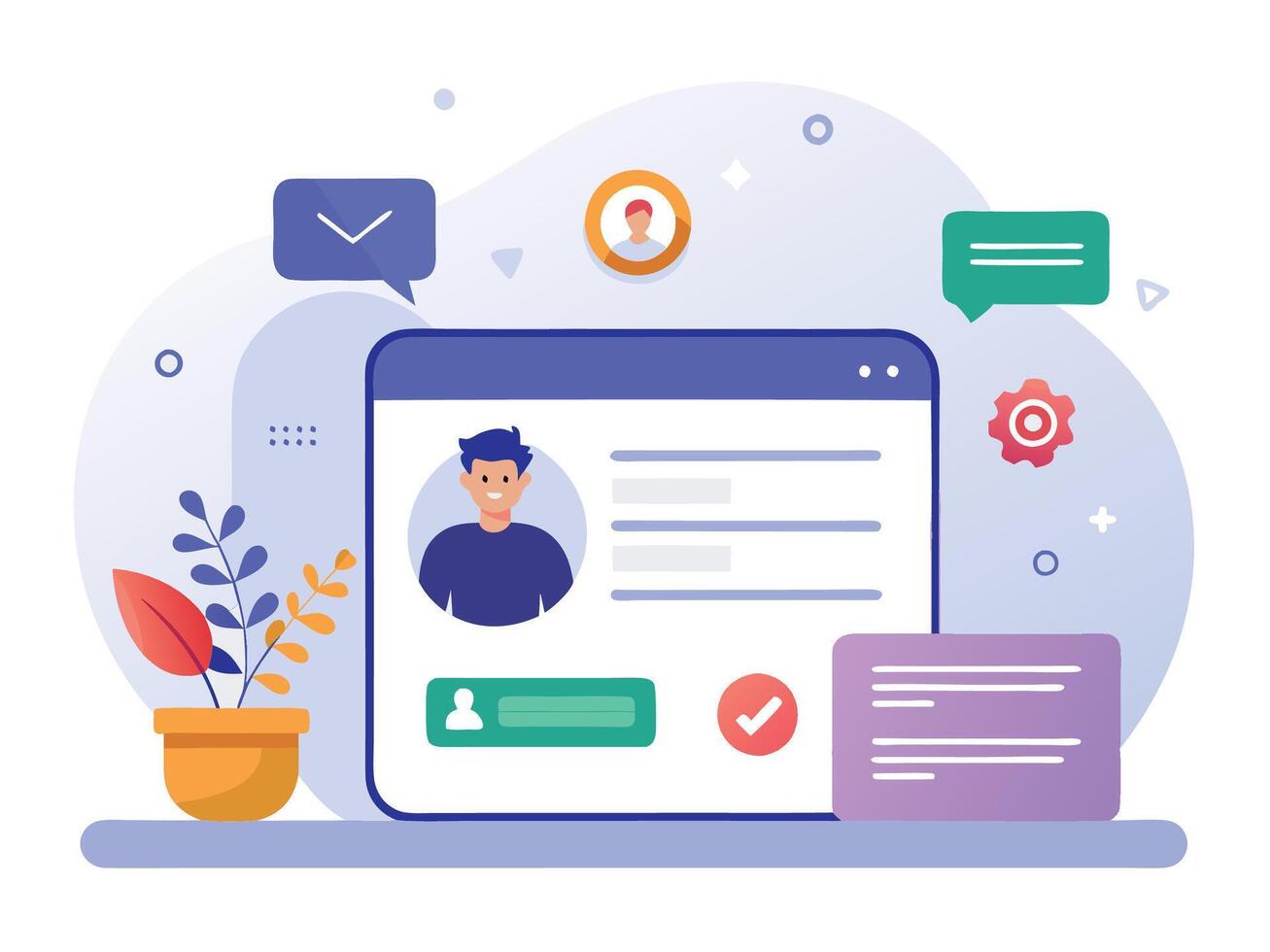 Sign Up and Log In Interaction Blueprint vector