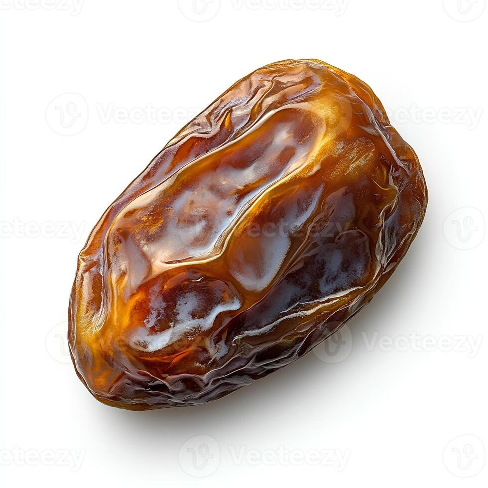 dates isolated on white background with shadow. date top view photo