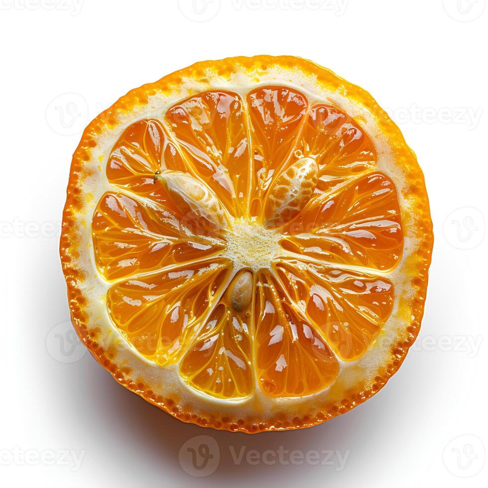 kumquat fruit isolated on white background with shadow. autumn fall harvest of cumquat. slice of kumquat fruit photo