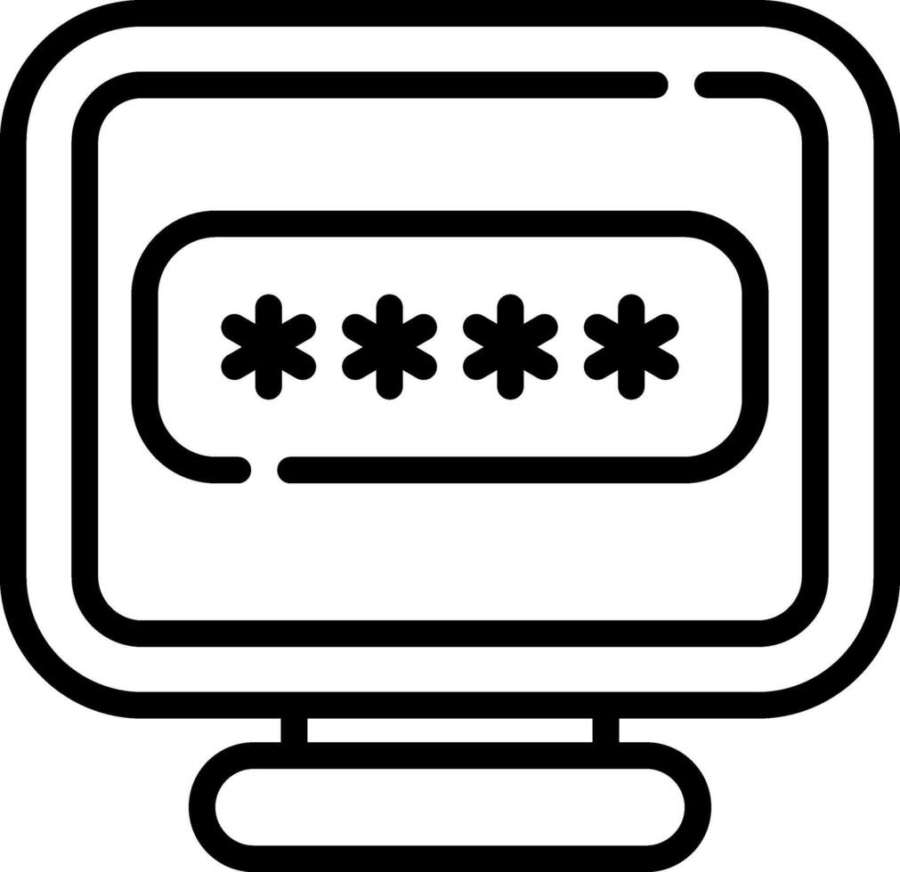 password illustration design vector