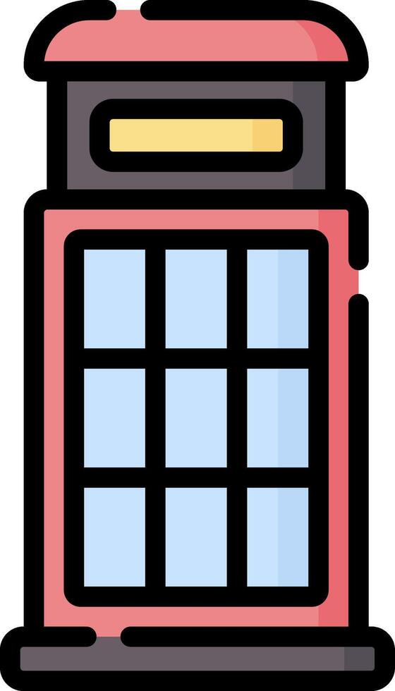 phone booth illustration design vector