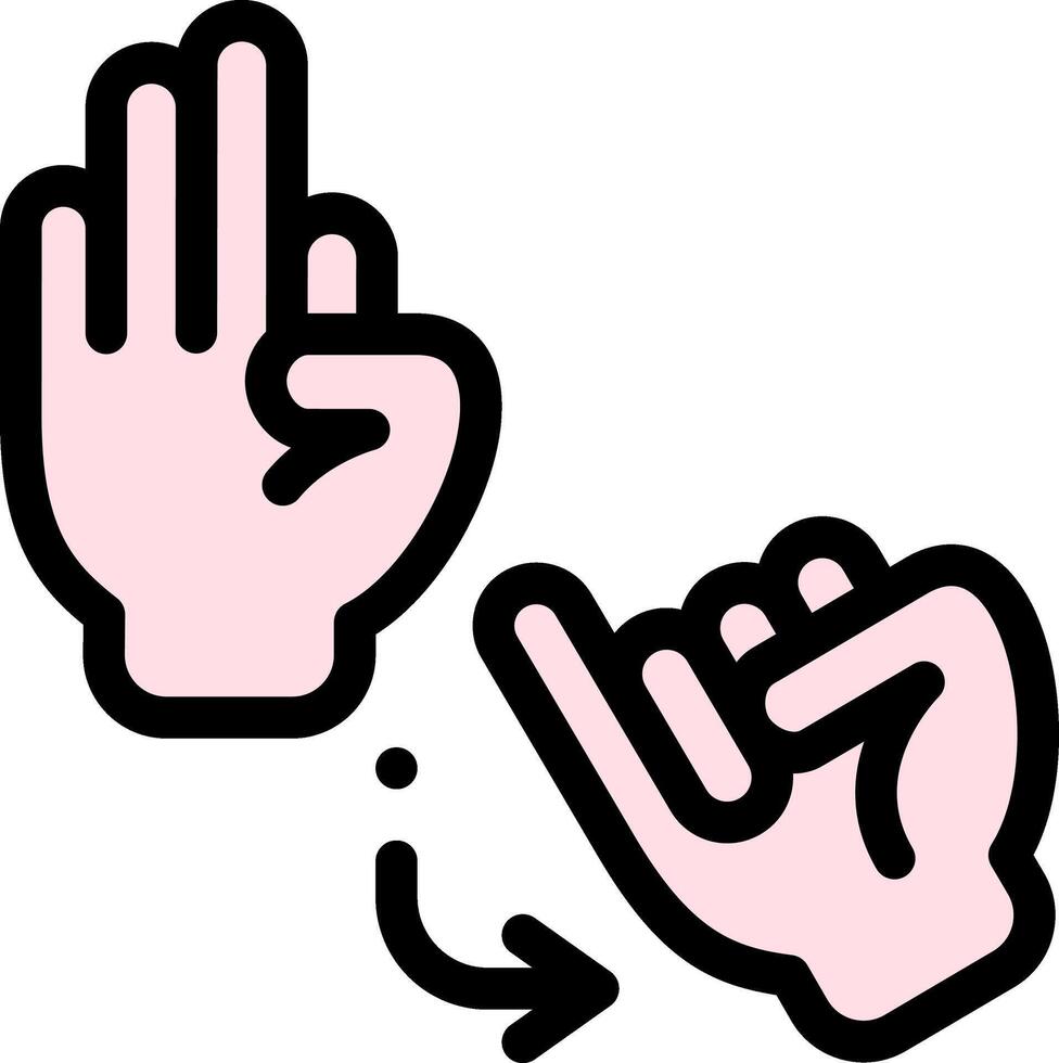 sign language illustration design vector
