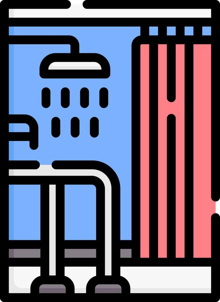 shower illustration design vector