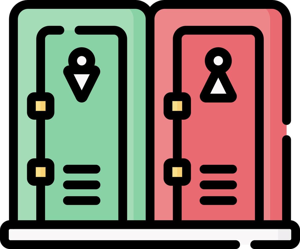 restroom illustration design vector