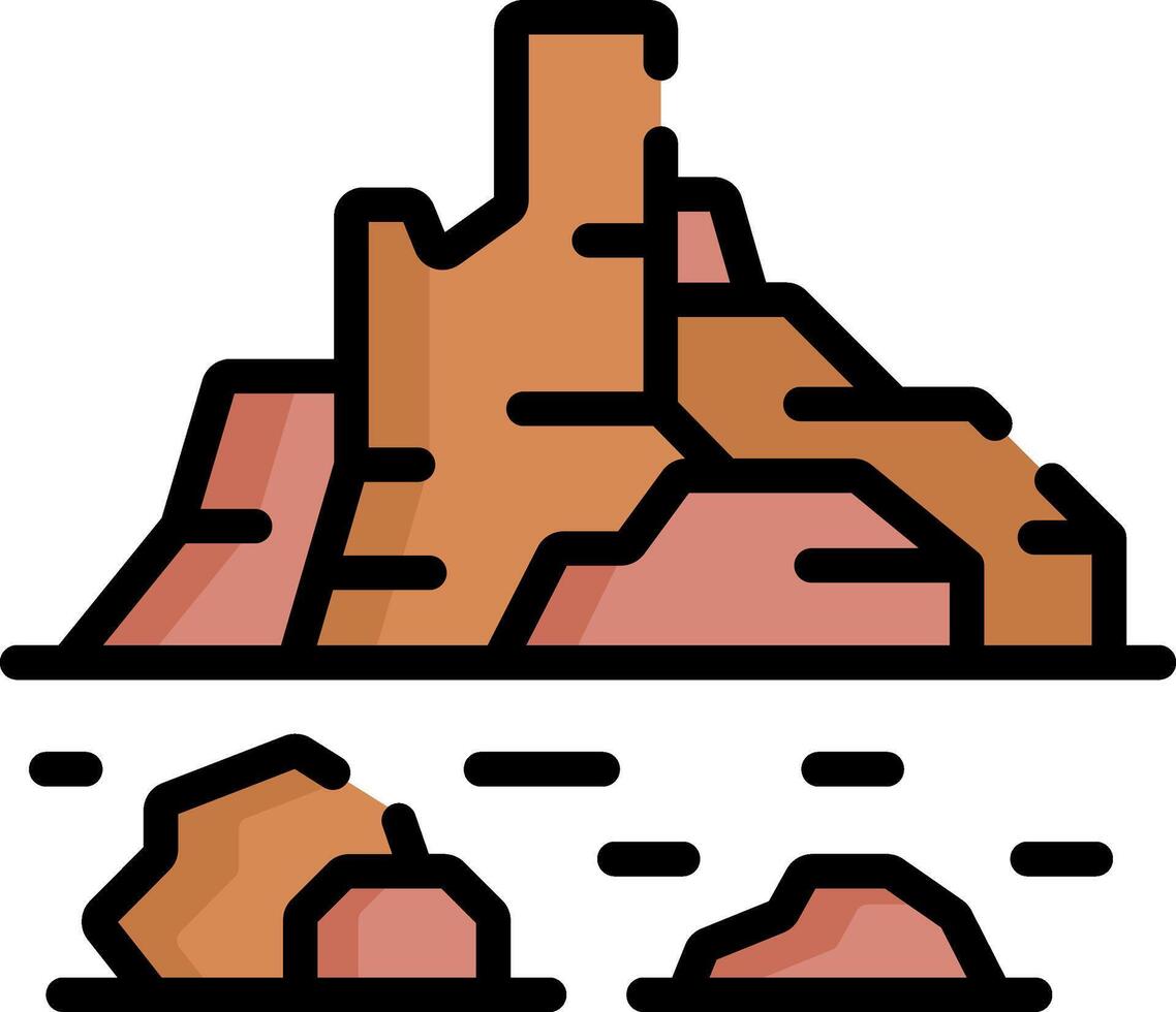rocks illustration design vector