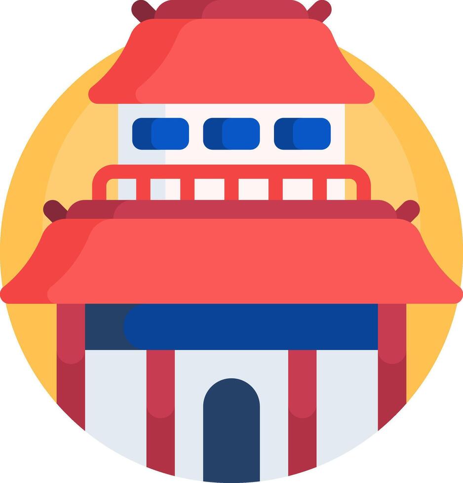 temple illustration design vector