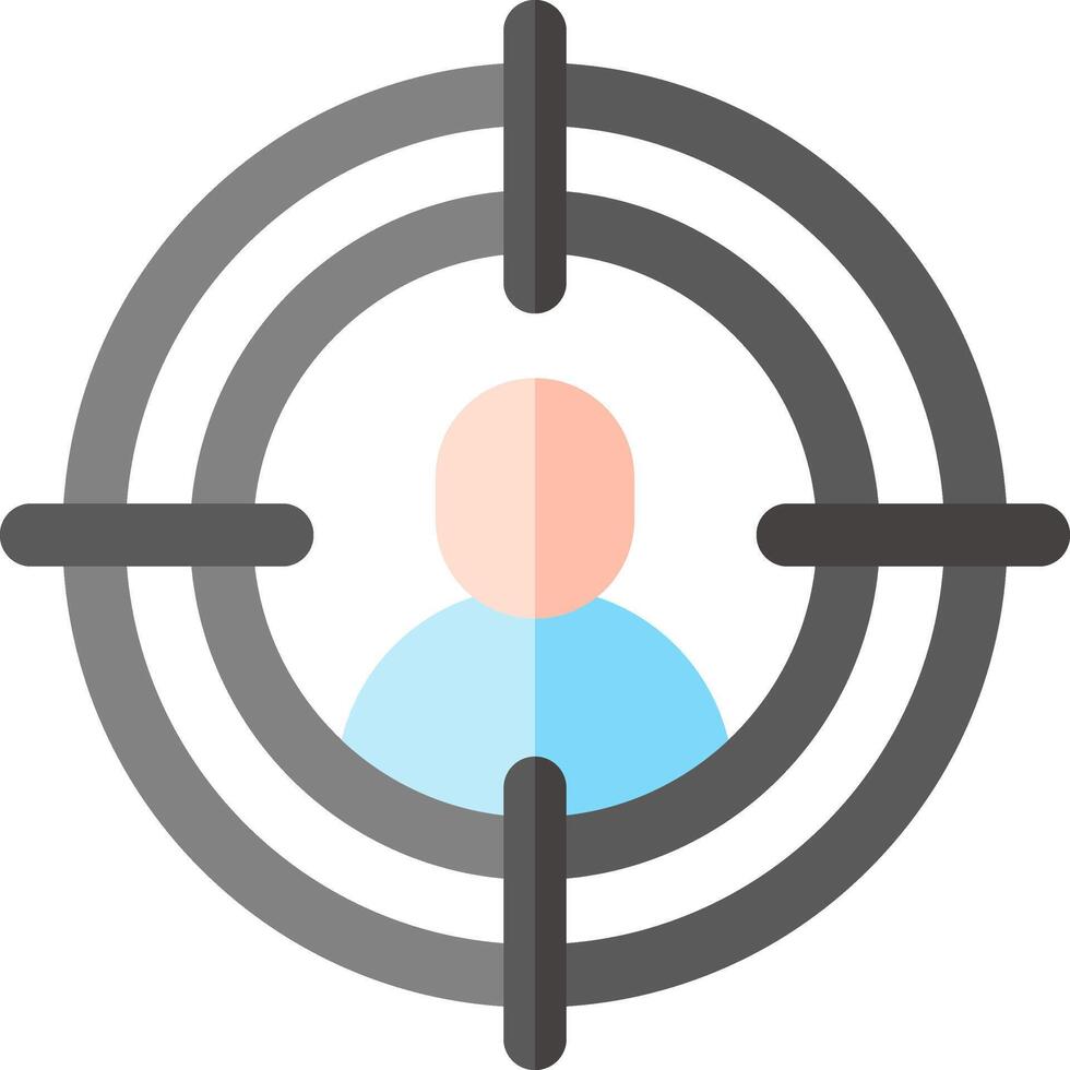 target audience illustration design vector
