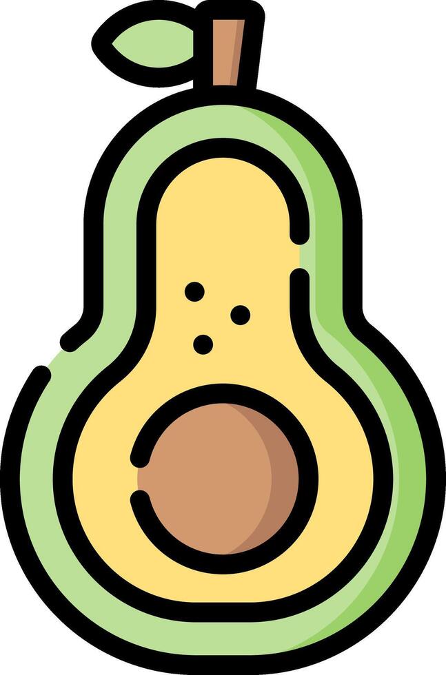 avocado illustration design vector