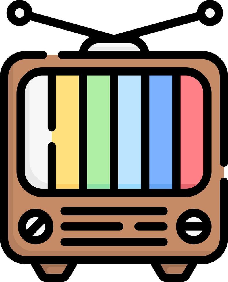 television illustration design vector
