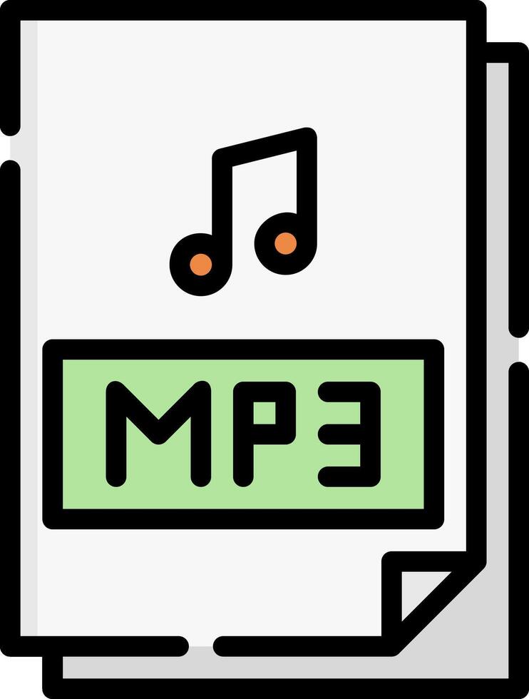 mp3 illustration design vector