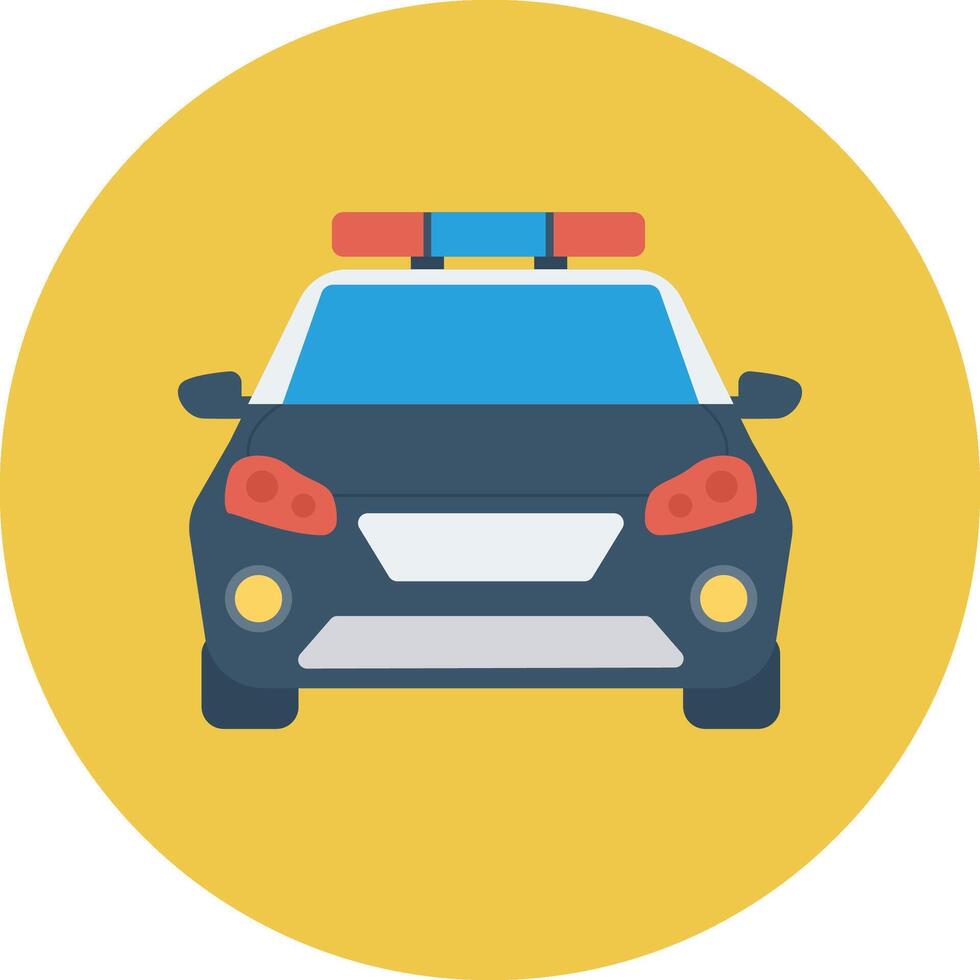 police car illustration design vector
