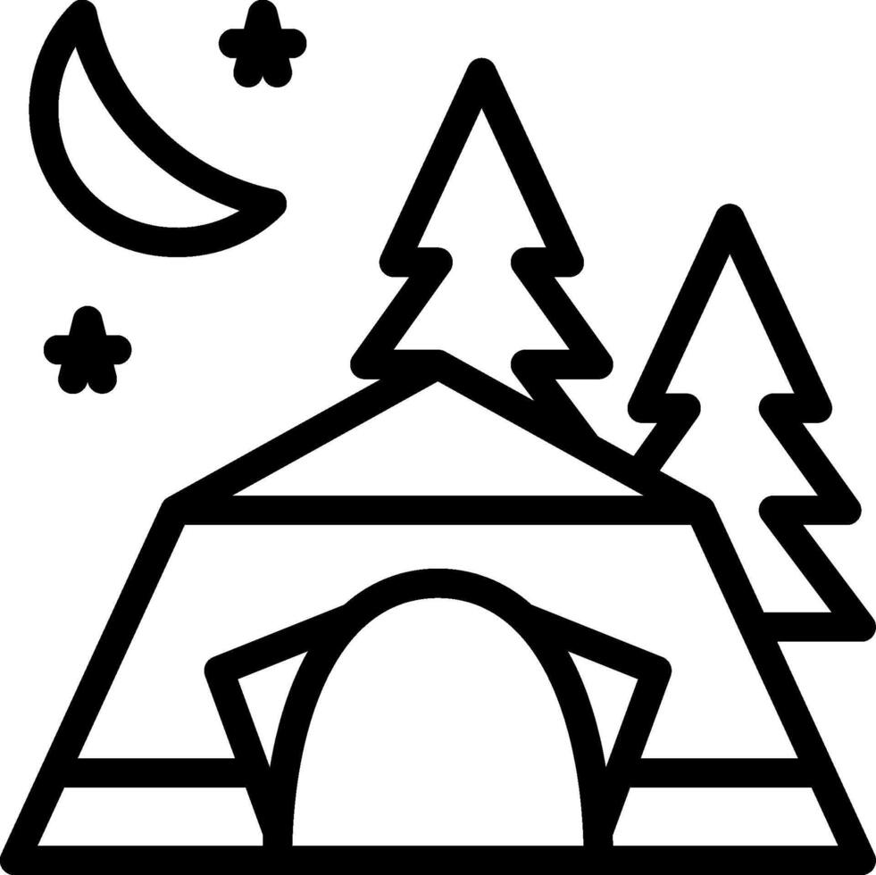camping illustration design vector