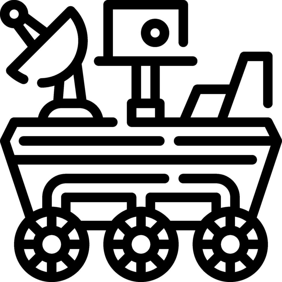 moon rover illustration design vector