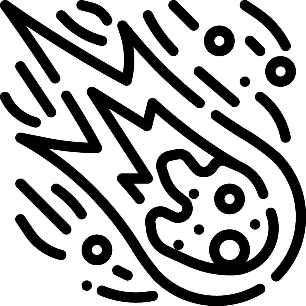 meteorite illustration design vector